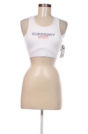 Damen Sporttop Superdry, Größe M, Farbe Weiß, Preis € 13,92