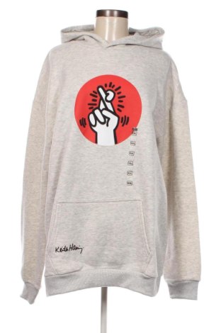 Дамски суичър Keith Haring, Размер XXL, Цвят Сив, Цена 41,85 лв.