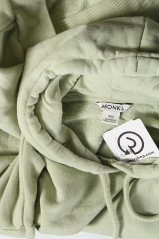Damen Sweatshirt Monki, Größe XXS, Farbe Grün, Preis 6,64 €