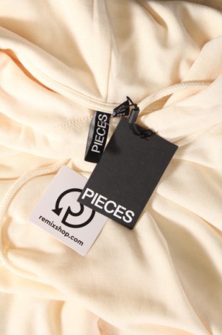 Γυναικείο φούτερ Pieces, Μέγεθος XS, Χρώμα Εκρού, Τιμή 11,62 €
