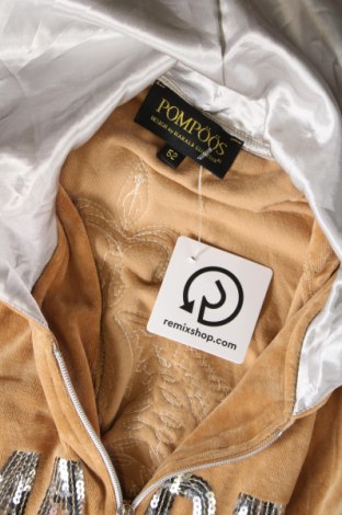 Γυναικείο φούτερ Pompoos Design By Harald Gloockler, Μέγεθος 3XL, Χρώμα  Μπέζ, Τιμή 28,21 €