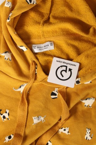 Γυναικείο φούτερ Pull&Bear, Μέγεθος XL, Χρώμα Κίτρινο, Τιμή 17,94 €