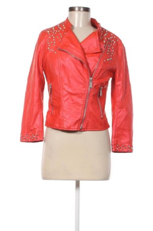 Damen Lederjacke, Größe M, Farbe Rot, Preis € 23,87