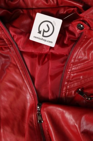 Damen Lederjacke, Größe XXL, Farbe Rot, Preis € 32,40