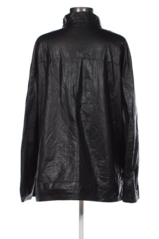 Дамско кожено яке, Размер 3XL, Цвят Черен, Цена 107,00 лв.