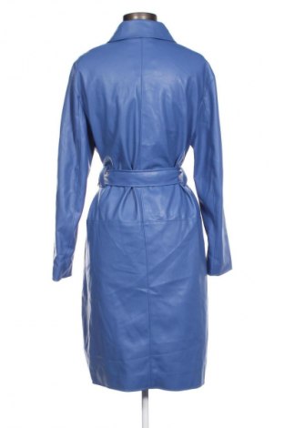 Γυναικείο δερμάτινο μπουφάν Bershka, Μέγεθος S, Χρώμα Μπλέ, Τιμή 15,16 €