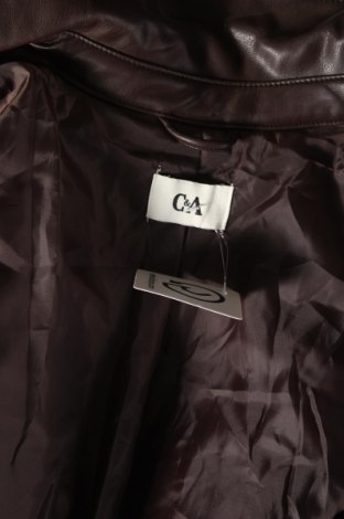 Dámska kožená bunda  C&A, Veľkosť XL, Farba Hnedá, Cena  19,45 €