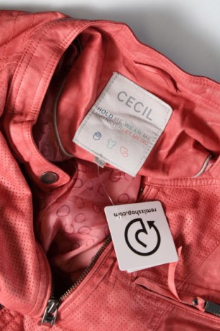 Γυναικείο δερμάτινο μπουφάν Cecil, Μέγεθος L, Χρώμα Ρόζ , Τιμή 20,88 €