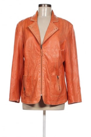 Γυναικείο δερμάτινο μπουφάν David Moore, Μέγεθος XL, Χρώμα Πορτοκαλί, Τιμή 44,07 €