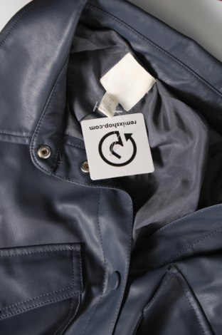 Damen Lederjacke H&M, Größe M, Farbe Grau, Preis 23,87 €