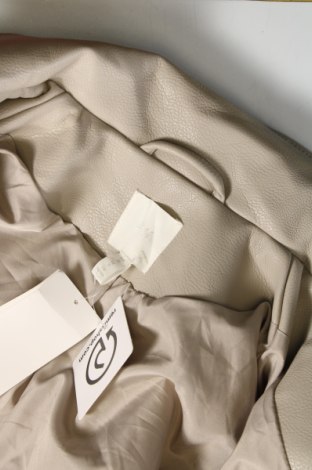 Dámska kožená bunda  H&M, Veľkosť M, Farba Sivá, Cena  26,87 €