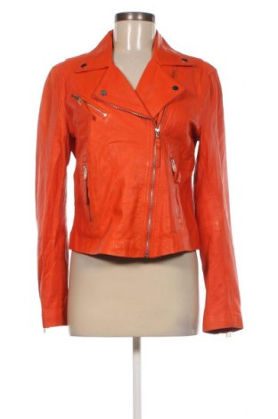 Damen Lederjacke Isaco & Kawa, Größe M, Farbe Orange, Preis € 100,82