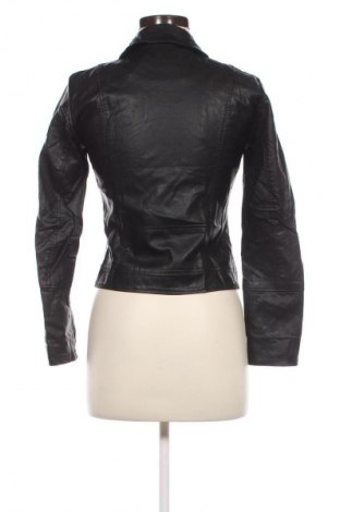 Γυναικείο δερμάτινο μπουφάν Jacqueline De Yong, Μέγεθος XS, Χρώμα Μαύρο, Τιμή 30,31 €