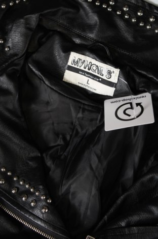 Dámska kožená bunda  My Hailys, Veľkosť L, Farba Čierna, Cena  20,84 €