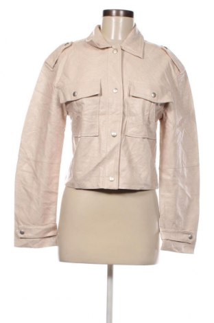 Damen Lederjacke NA-KD, Größe XS, Farbe Beige, Preis 71,68 €