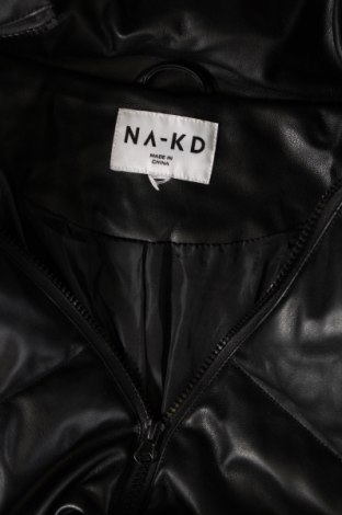 Γυναικείο δερμάτινο μπουφάν NA-KD, Μέγεθος S, Χρώμα Μαύρο, Τιμή 20,88 €