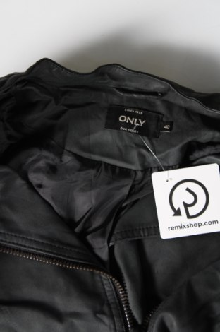 Dámská kožená bunda  ONLY, Velikost M, Barva Černá, Cena  491,00 Kč