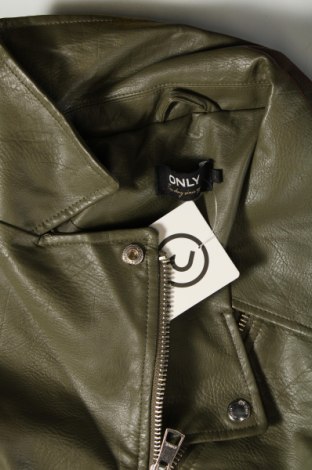 Dámská kožená bunda  ONLY, Velikost L, Barva Zelená, Cena  491,00 Kč
