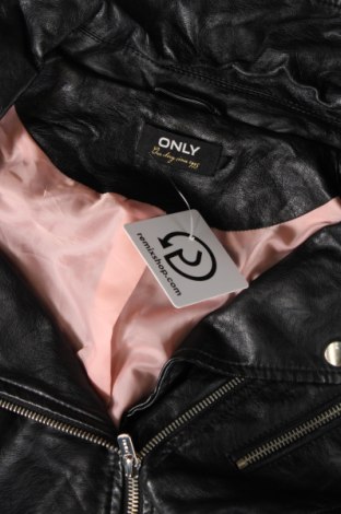 Dámská kožená bunda  ONLY, Velikost L, Barva Černá, Cena  491,00 Kč