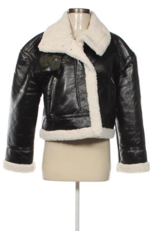 Damen Lederjacke Pull&Bear, Größe M, Farbe Schwarz, Preis 38,28 €