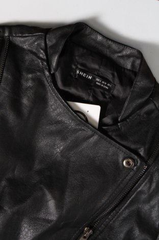 Dámska kožená bunda  SHEIN, Veľkosť S, Farba Čierna, Cena  12,50 €