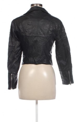 Γυναικείο δερμάτινο μπουφάν Tally Weijl, Μέγεθος M, Χρώμα Μαύρο, Τιμή 21,22 €