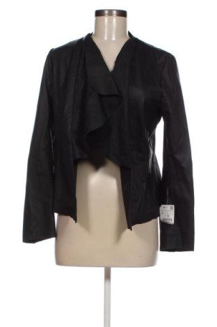 Дамско кожено яке Zara, Размер L, Цвят Черен, Цена 28,70 лв.