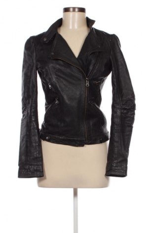 Γυναικείο δερμάτινο μπουφάν Zara, Μέγεθος S, Χρώμα Μαύρο, Τιμή 13,95 €