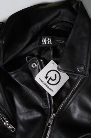 Dámska kožená bunda  Zara, Veľkosť S, Farba Čierna, Cena  11,63 €