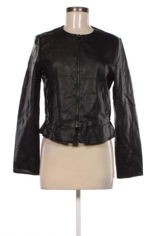 Дамско кожено яке Zara, Размер M, Цвят Черен, Цена 30,75 лв.
