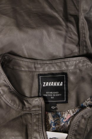 Dámska kožená bunda  Zavanna, Veľkosť L, Farba Sivá, Cena  19,45 €