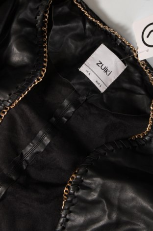 Γυναικείο δερμάτινο μπουφάν Zuiki, Μέγεθος L, Χρώμα Μαύρο, Τιμή 19,70 €