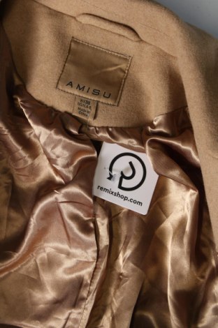 Γυναικείο παλτό Amisu, Μέγεθος M, Χρώμα  Μπέζ, Τιμή 43,02 €