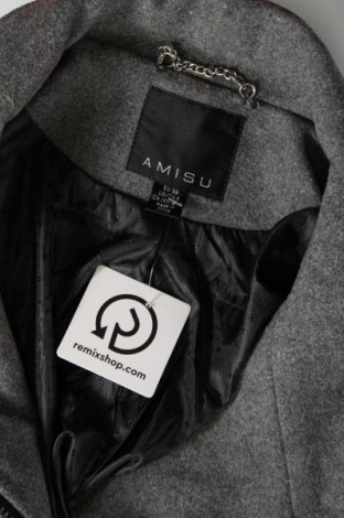 Дамско палто Amisu, Размер M, Цвят Сив, Цена 66,34 лв.