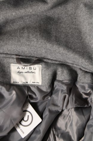 Dámsky kabát  Amisu, Veľkosť S, Farba Sivá, Cena  41,25 €