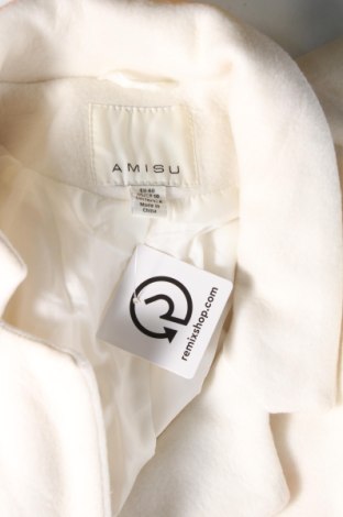 Дамско палто Amisu, Размер M, Цвят Бял, Цена 69,55 лв.