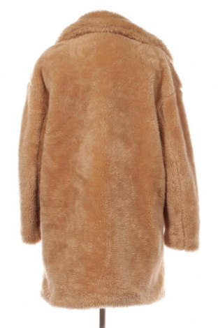 Дамско палто Bershka, Размер S, Цвят Бежов, Цена 69,55 лв.