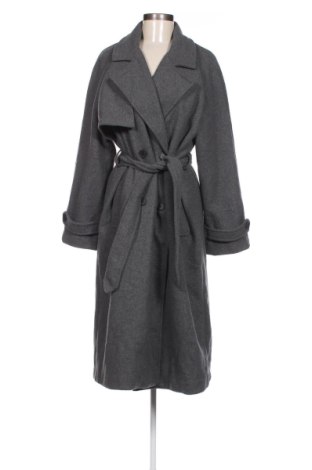 Γυναικείο παλτό Bershka, Μέγεθος L, Χρώμα Γκρί, Τιμή 43,02 €