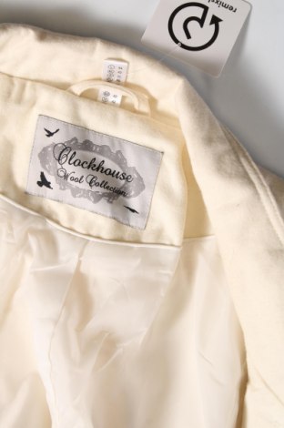 Γυναικείο παλτό Clockhouse, Μέγεθος L, Χρώμα Εκρού, Τιμή 41,04 €