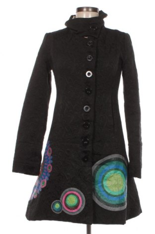 Γυναικείο παλτό Desigual, Μέγεθος S, Χρώμα Μαύρο, Τιμή 64,30 €