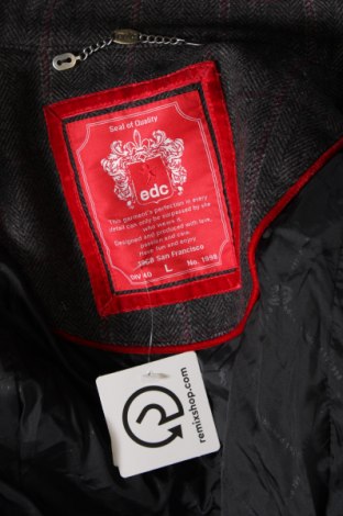 Γυναικείο παλτό Edc By Esprit, Μέγεθος L, Χρώμα Γκρί, Τιμή 32,97 €