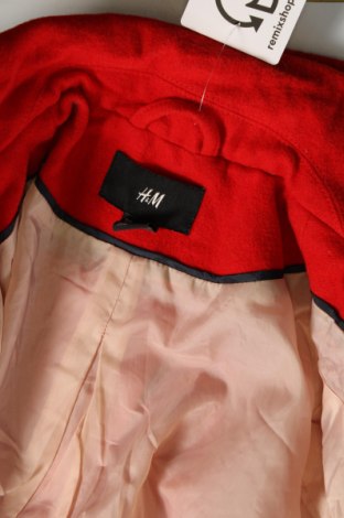 Palton de femei H&M, Mărime M, Culoare Roșu, Preț 228,78 Lei