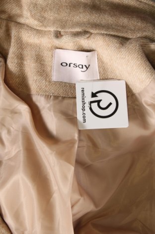 Дамско палто Orsay, Размер M, Цвят Бежов, Цена 69,55 лв.