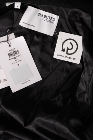 Дамско палто Selected Femme, Размер S, Цвят Черен, Цена 223,60 лв.