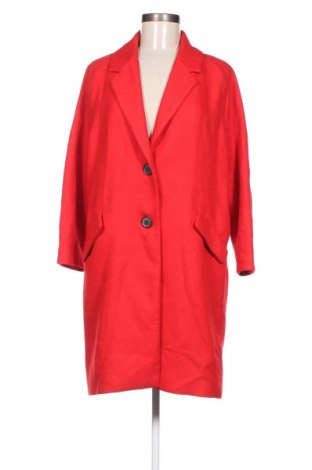 Дамско палто Zara, Размер M, Цвят Червен, Цена 24,75 лв.