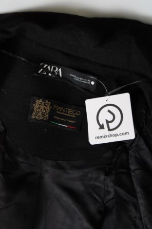 Дамско палто Zara, Размер XXL, Цвят Черен, Цена 68,00 лв.