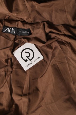 Дамско палто Zara, Размер L, Цвят Кафяв, Цена 42,16 лв.