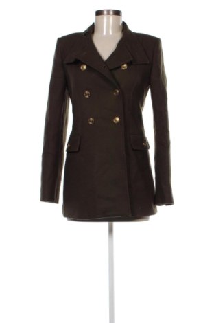 Дамско палто Zara, Размер S, Цвят Зелен, Цена 44,20 лв.