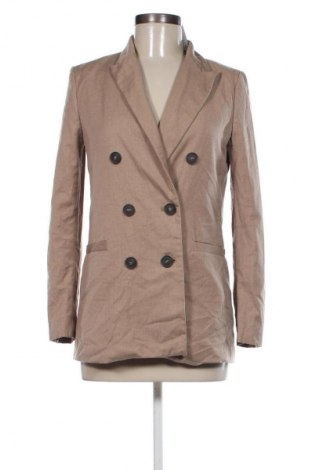 Дамско сако H&M, Размер S, Цвят Бежов, Цена 24,20 лв.