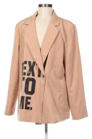 Γυναικείο σακάκι SHEIN, Μέγεθος XL, Χρώμα  Μπέζ, Τιμή 14,97 €